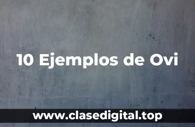 Ejemplos de ovi