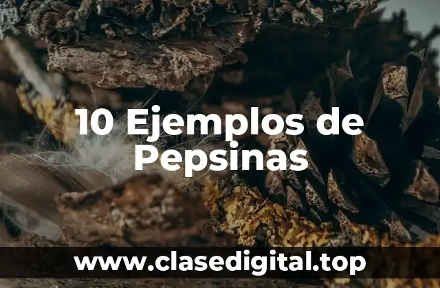 10 Ejemplos de Pepsinas