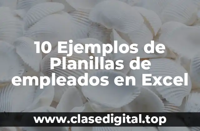 10 Ejemplos de Planillas de empleados en Excel