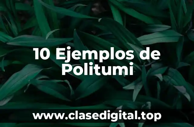 10 Ejemplos de Politumi