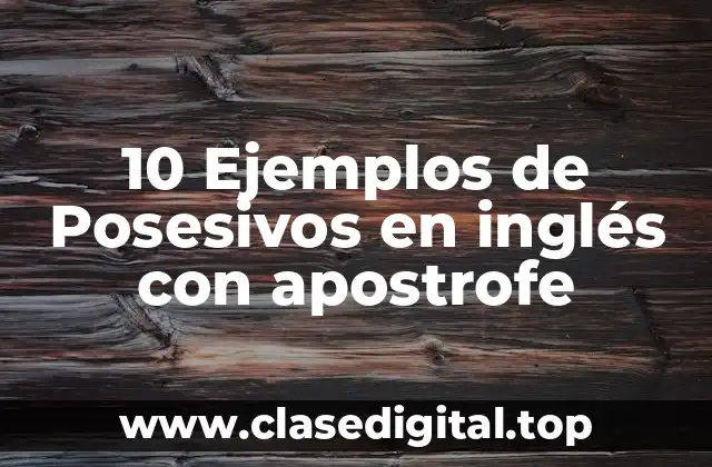 Ejemplos de Posesivos