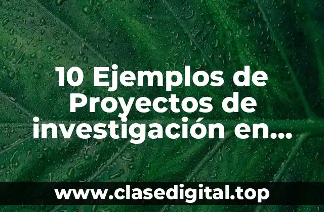 Ejemplos de proyectos de investigación en salud ocupacional