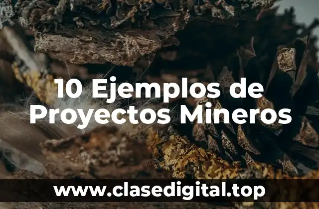 10 Ejemplos de Proyectos Mineros