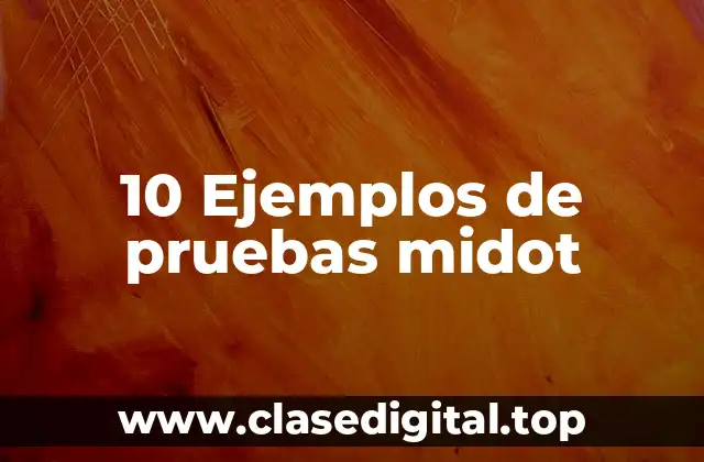 10 Ejemplos de pruebas midot