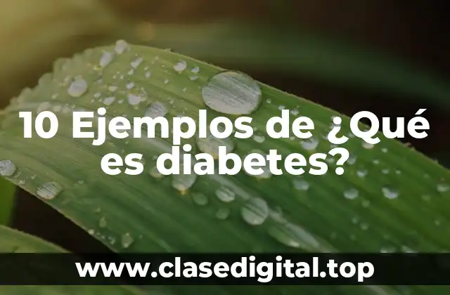 Diferencia entre diabetes y glucosuria
