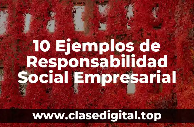 10 Ejemplos de Responsabilidad Social Empresarial