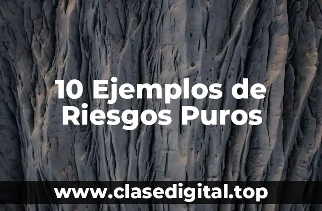 10 Ejemplos de Riesgos Puros