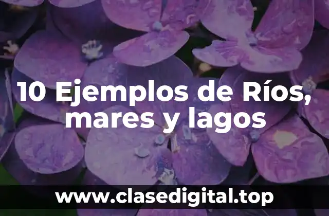 10 Ejemplos de Ríos, mares y lagos