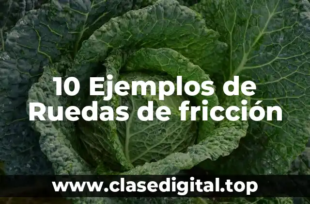 10 Ejemplos de Ruedas de fricción