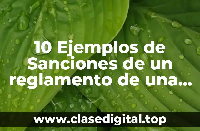 10 Ejemplos de Sanciones de un reglamento de una biblioteca escolar