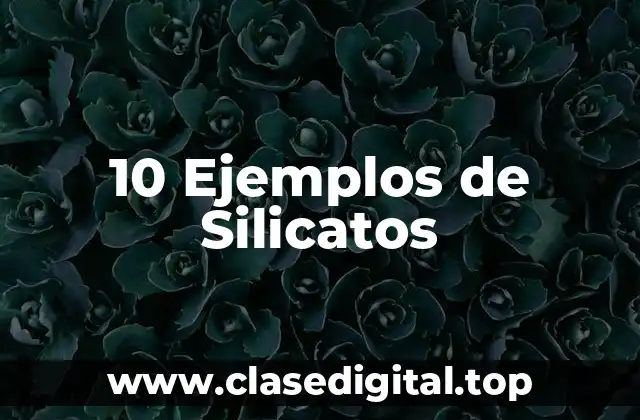 10 Ejemplos de Silicatos