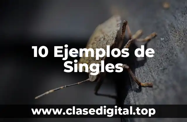 10 Ejemplos de Singles