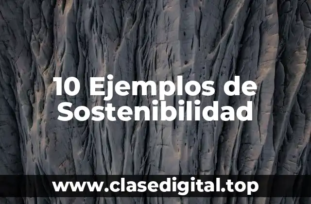 10 Ejemplos de Sostenibilidad