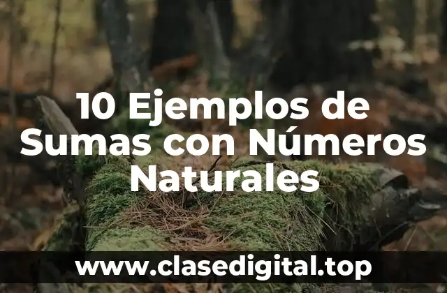 10 Ejemplos de Sumas con Números Naturales