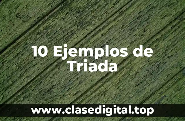 10 Ejemplos de Triada