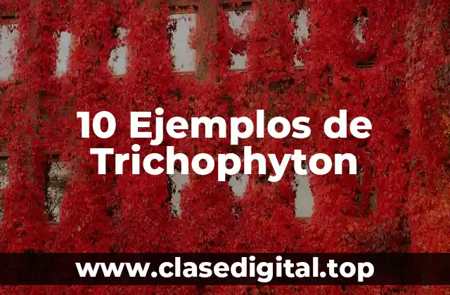 10 Ejemplos de Trichophyton