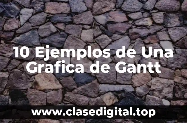 10 Ejemplos de Una Grafica de Gantt
