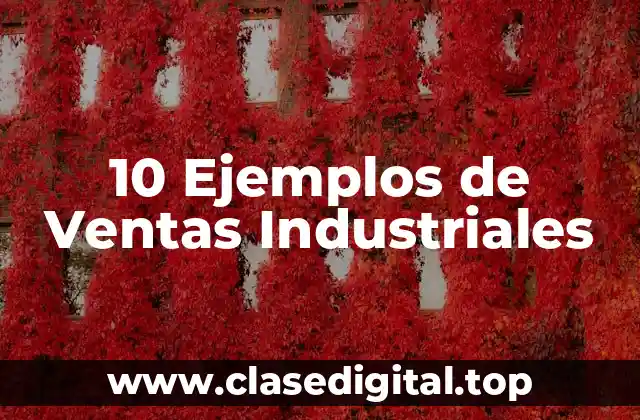 10 Ejemplos de Ventas Industriales