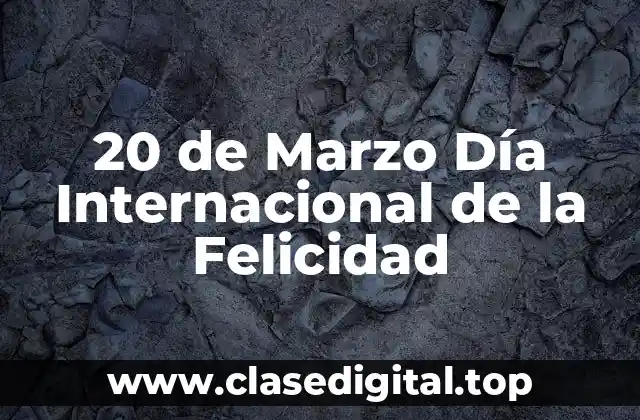 ¿Qué es la Felicidad?