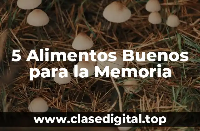 5 Alimentos Buenos para la Memoria