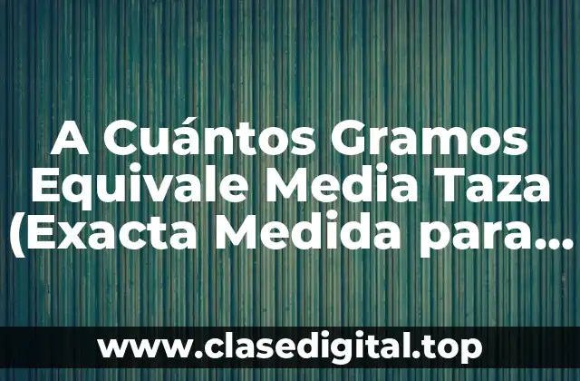 La Importancia de la Medida Exacta en la Cocina