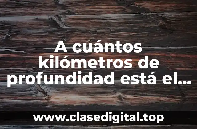 A cuántos kilómetros de profundidad está el Titanic?