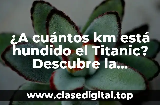 ¿A cuántos km está hundido el Titanic? Descubre la respuesta aquí