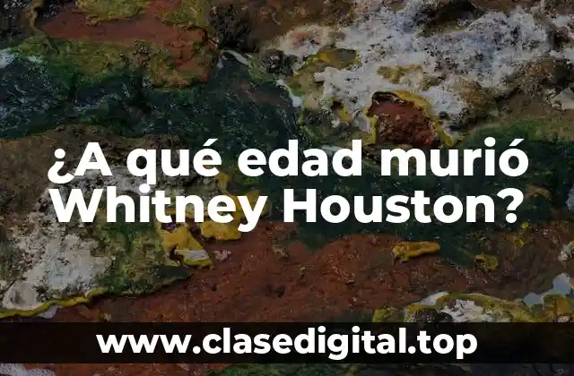 La vida temprana de Whitney Houston