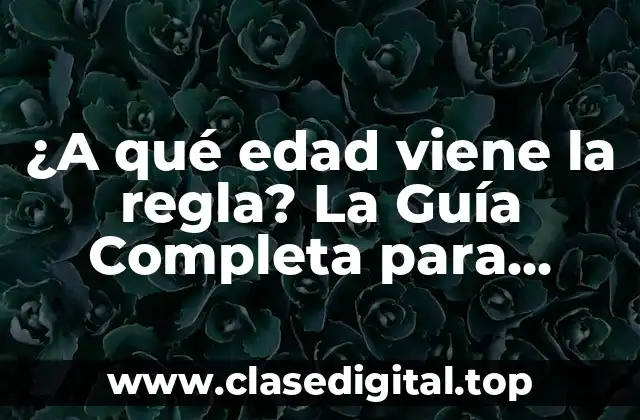 El Desarrollo Femenino: Cómo Afecta la Pubertad al Ciclo Menstrual