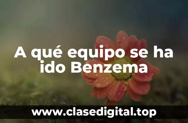 A qué equipo se ha ido Benzema