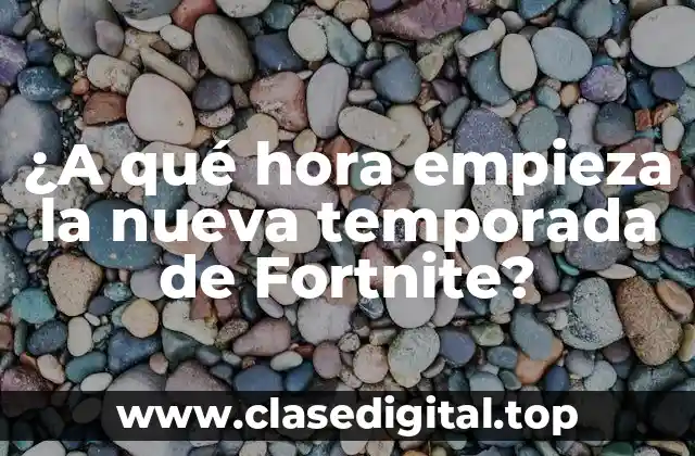 ¿Cuándo sale la nueva temporada de Fortnite?