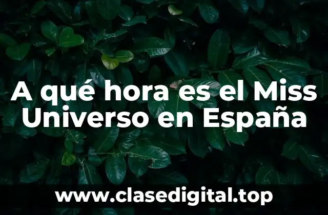 Historia del Miss Universo en España