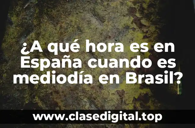 La zona horaria de España