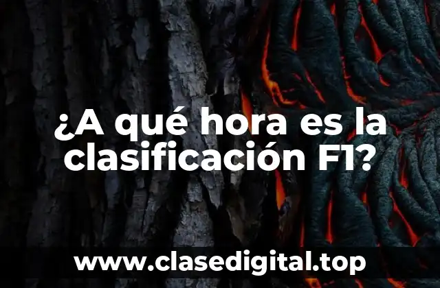 La importancia de la clasificación en F1