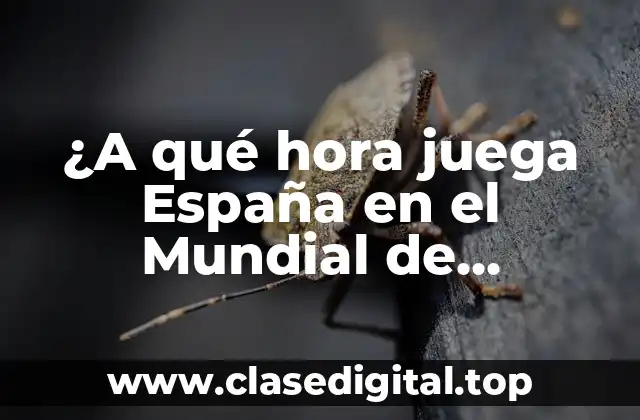 ¿A qué hora juega España en el Mundial de Baloncesto?