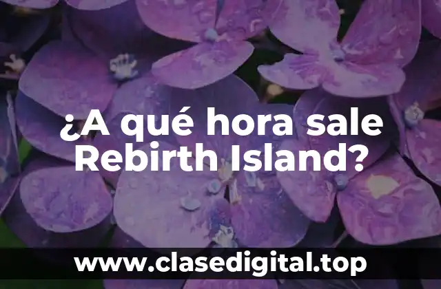 Historia detrás de Rebirth Island