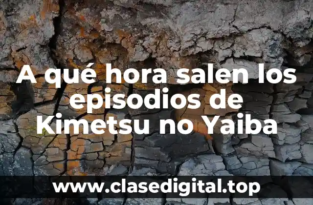 La programación de Kimetsu no Yaiba en Japón