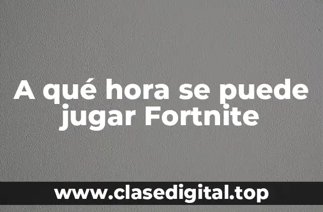 Modos de juego de Fortnite y sus horarios