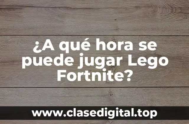 ¿Qué es Lego Fortnite y cómo se juega?