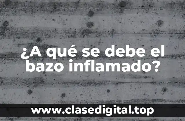 ¿A qué se debe el bazo inflamado?