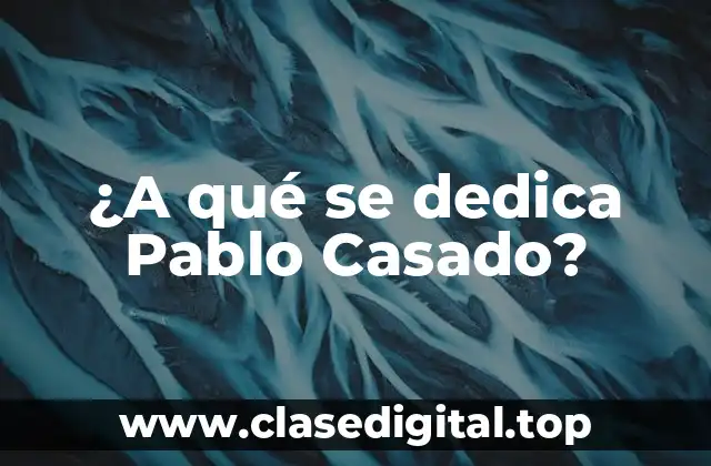 ¿A qué se dedica Pablo Casado?