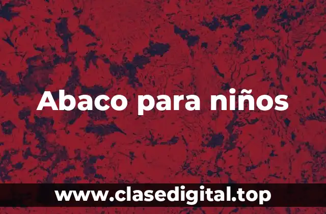Abaco para niños