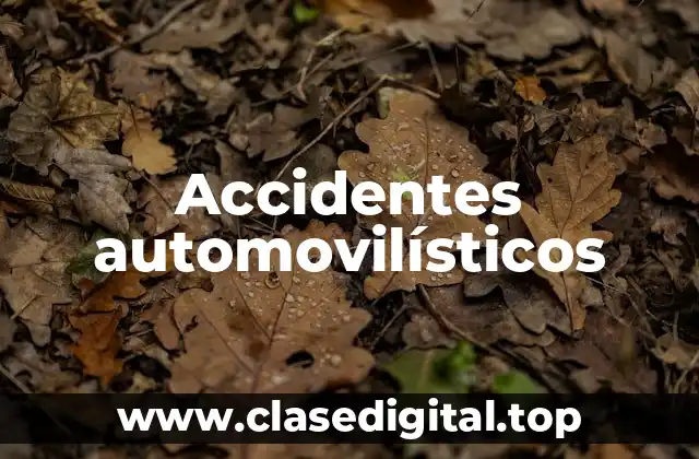 Accidentes automovilísticos