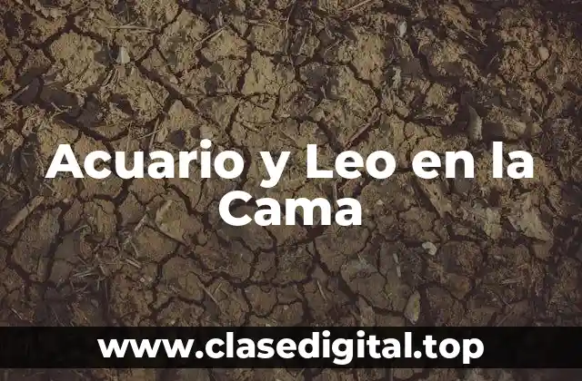 Características de Acuario y Leo en la Cama