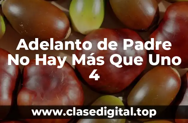 Adelanto de Padre No Hay Más Que Uno 4