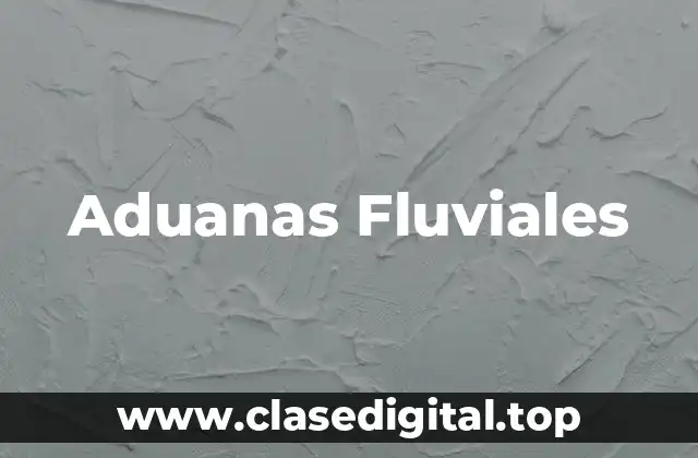 Aduanas Fluviales
