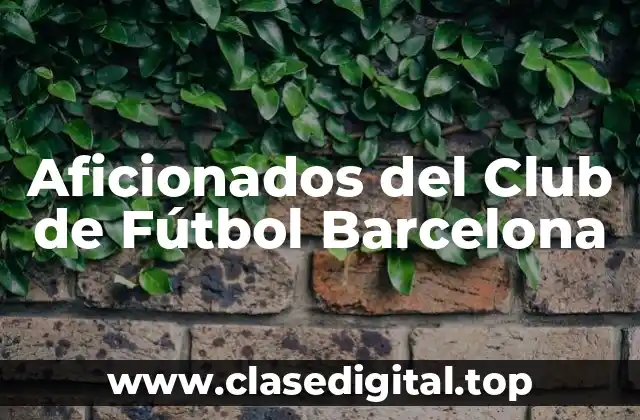 Aficionados del Club de Fútbol Barcelona