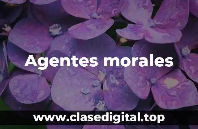 Agentes morales