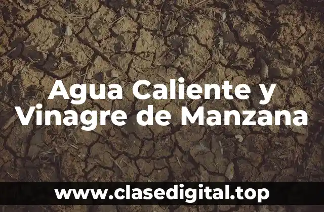 Agua Caliente y Vinagre de Manzana