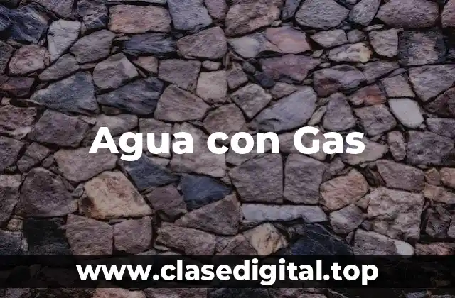 Agua con Gas
